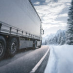 Lorry in the snow